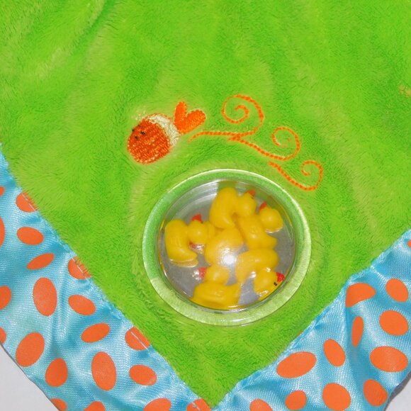 Playgro Yellow Duck Rattle Green Plush Security Blanket Baby Lovey Nunu - Picture 5 of 8